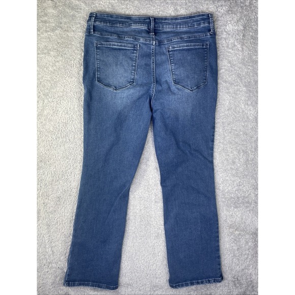 Simply Vera Vera Wang Jeans Womens 16R Blue Mid Rise Boot Cut 34x29 - Picture 9 of 9